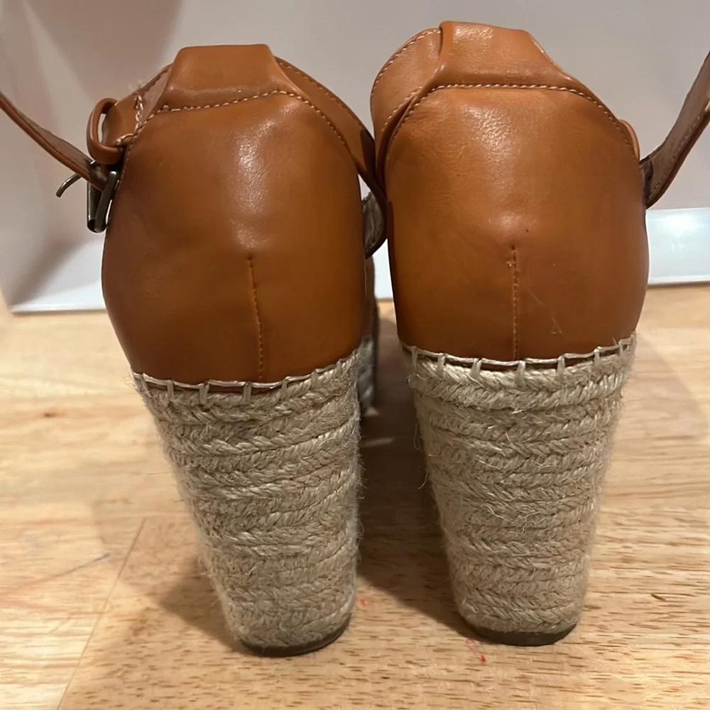 Steve Madden tan suede espadrilles size 8 - Picture 3 of 4